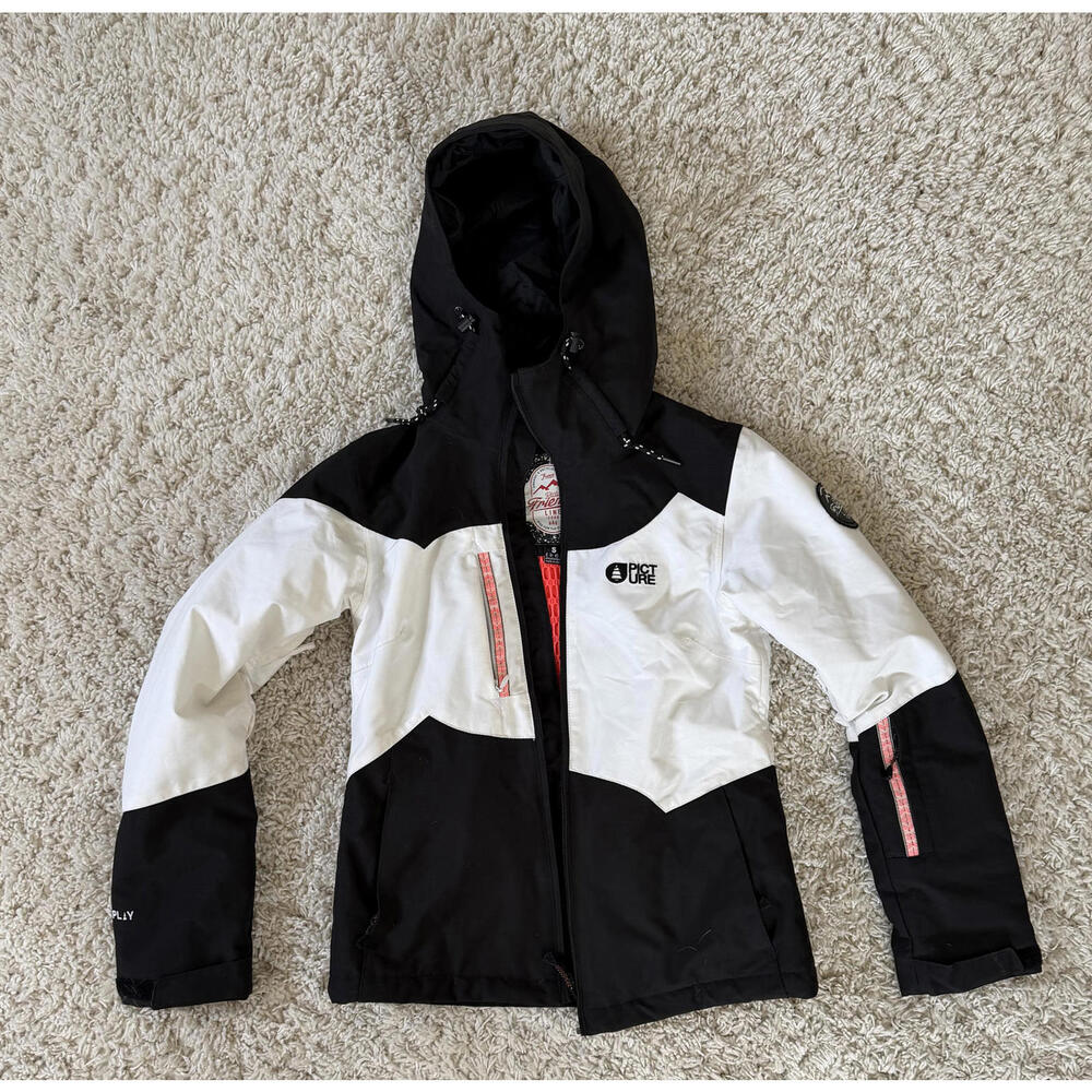 Picture Organic Women Winter Ski Jacket Black and White - S